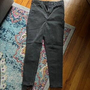 American Eagle Outfitters Women's Black Skinny Jeans Size 8 Short